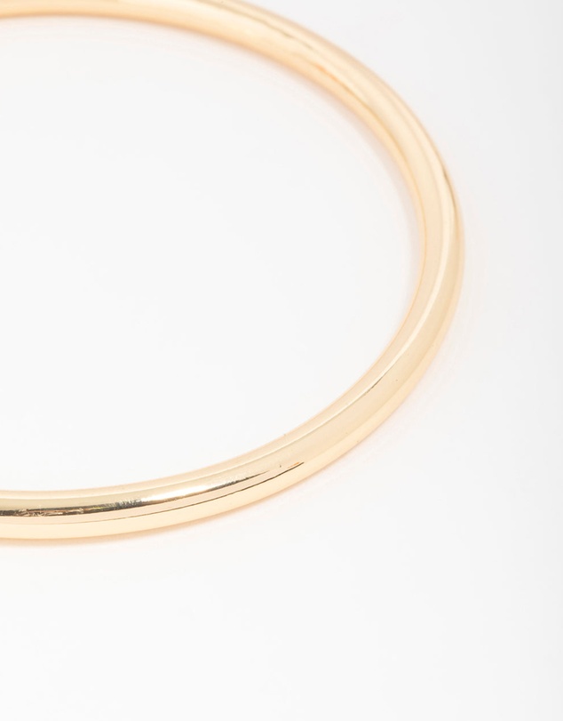 Lovisa - Gold Plated Brass Plain Round Bangle