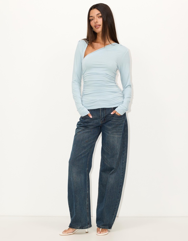 Dazie - Love More Asymmetric Long Sleeve T-Shirt
