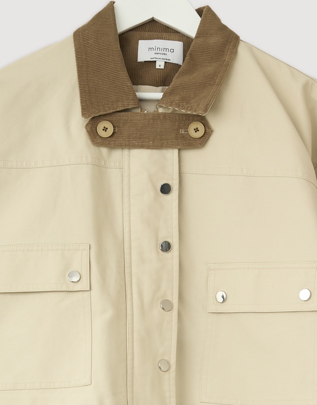Revibe - Repaired Minima Esenciales Andie Cropped Barn Jacket
