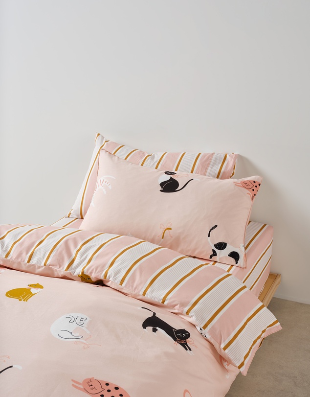 Linen House Kids - Cats 'n' Bows Quilt Cover Set