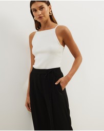 Atmos&Here - Erin Tie Pleated Pants