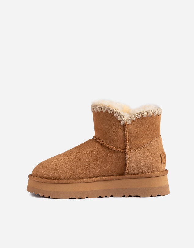 Ozwear Connection Uggs - Ugg Eskimo Buckled Platform Mini Boots