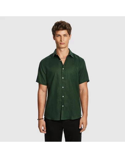 yd. - Lewis Pure Linen Shirt