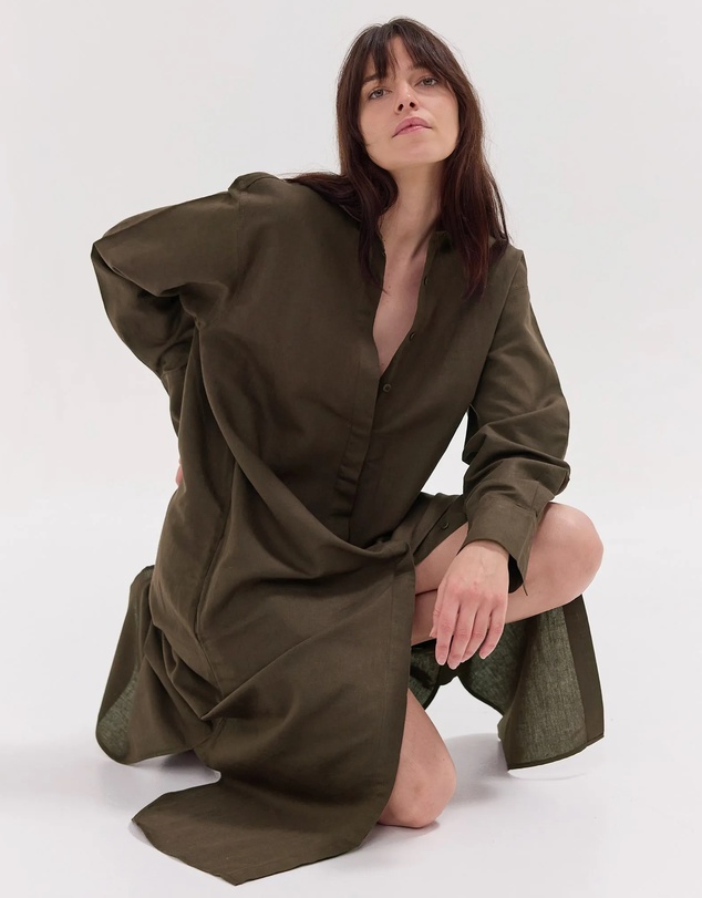 Cloth & Co. - The Shirt Dress | Olive