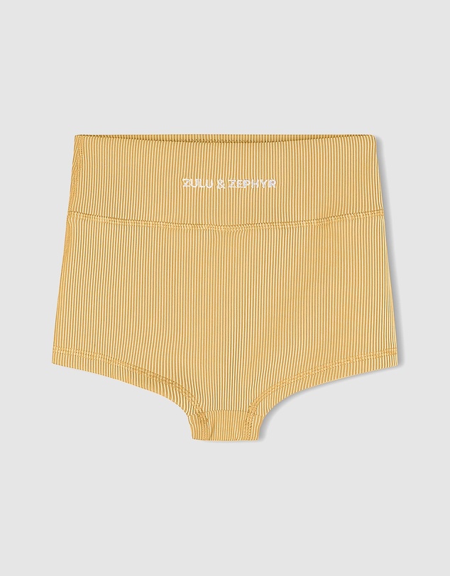 Zulu & Zephyr Mini - Mini Stripe Rib Boy Shorts - Kids
