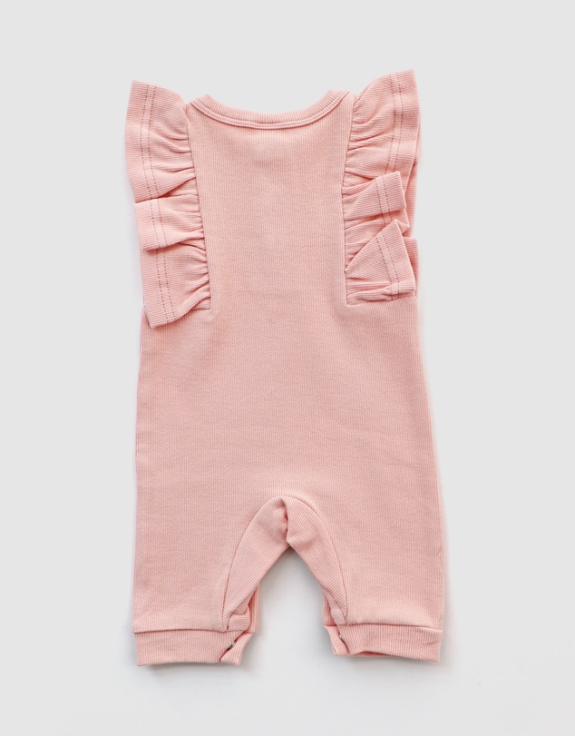 WITH LOVE FOR KIDS - BASICS Ribbed Shimmy Romper - Babies