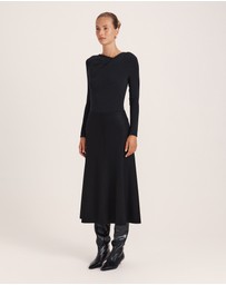 SABA - Karla Wool Panel Midi Skirt