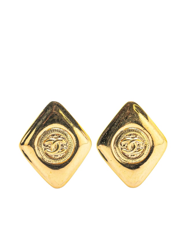 Pre-Loved by Azura Reborn - Pre-Loved Gold Plated CC Clip On Earrings