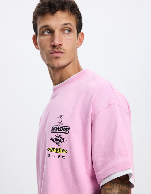 Worship - Is This It Box Fit Cropped Layer Tee