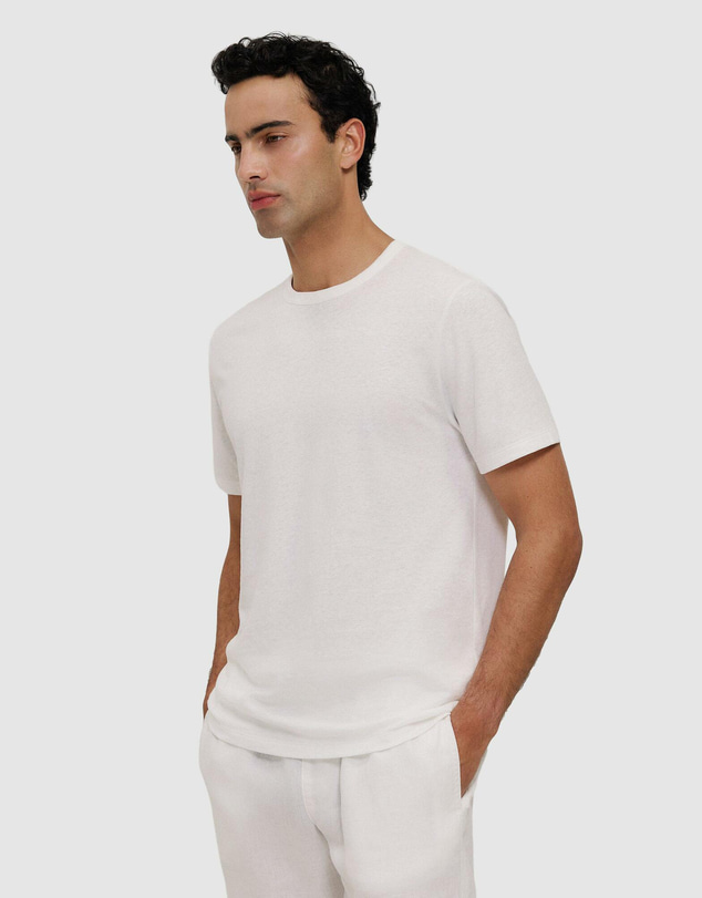 Trenery - Linen Cotton Jersey T-shirt