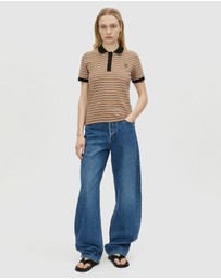 C&M CAMILLA AND MARC - Platinum Short Sleeve Polo