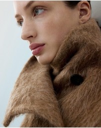 M.N.G - Wool-Blend Funnel-Neck Coat