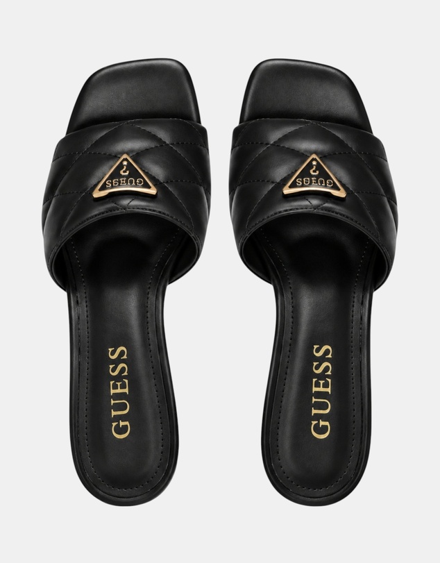 GUESS - Rebut Quilted Block Heel Sandals