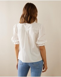 Atmos&Here - Dahlia Linen Blend Blouse