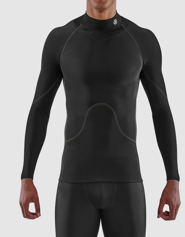 SKINS - SKINS Compression Men's Series-3 Clothing Long Sleeve Top Thermal Black
