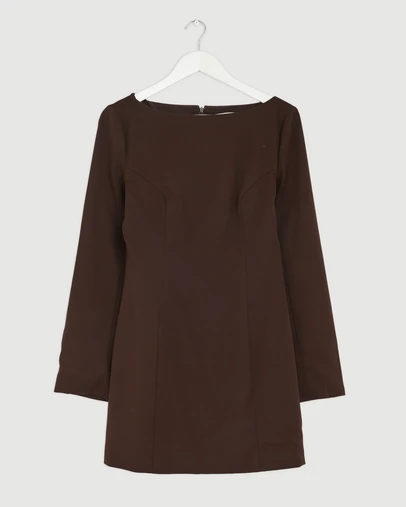 Revibe - Repaired AERE Eila Tailored Mini Dress - AU 8
