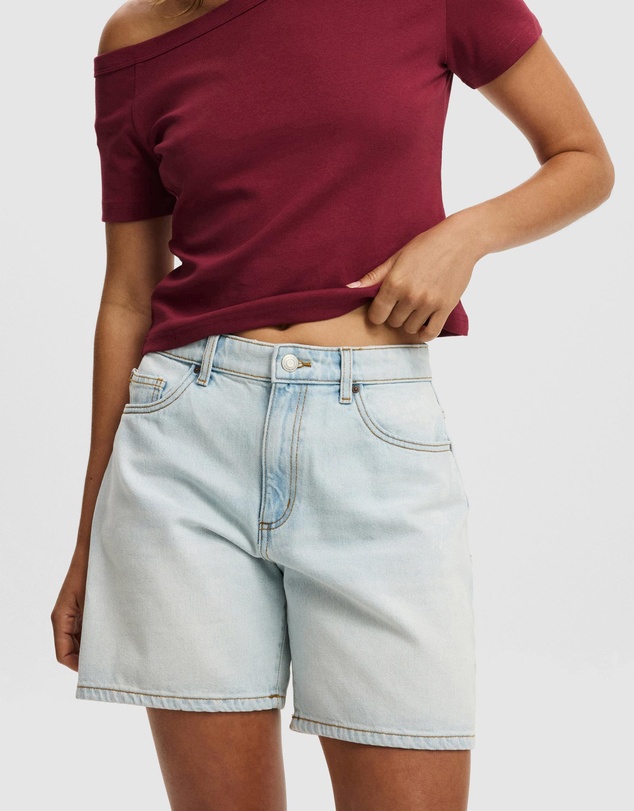 Cotton On - Relaxed Denim Shorts