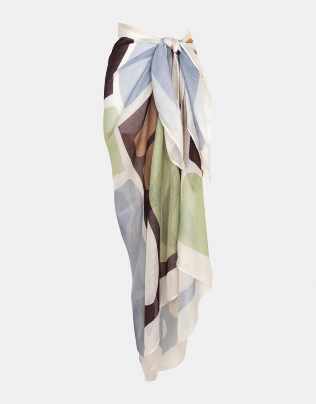 Morgan & Taylor - Aquata Beach Sarong in Blue