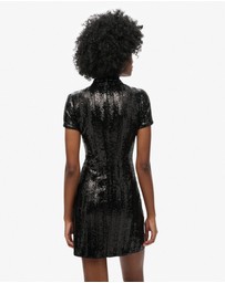 Superdry - Mandarin Sequin Mini Dress