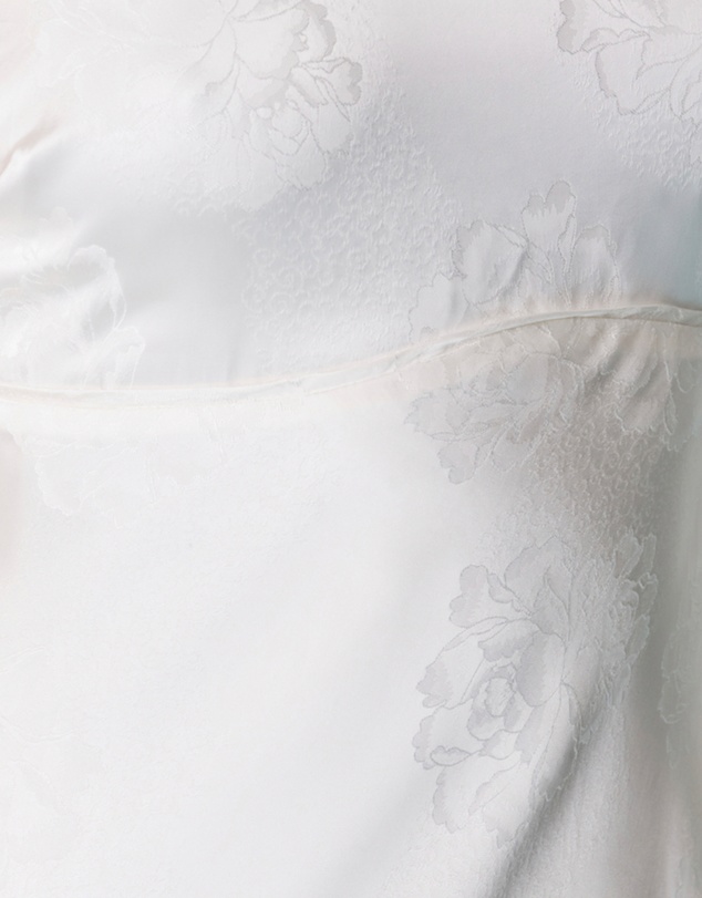 Six Stories - Floral Satin Jacquard Strappy Maxi Dress