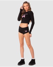 EDIKTED - Attitude Problem Micro Shorts