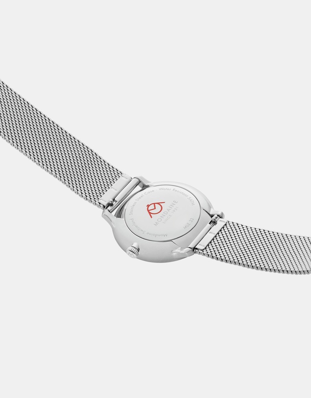 Mondaine - Mondaine Doppio Stainless Steel 33mm Watch
