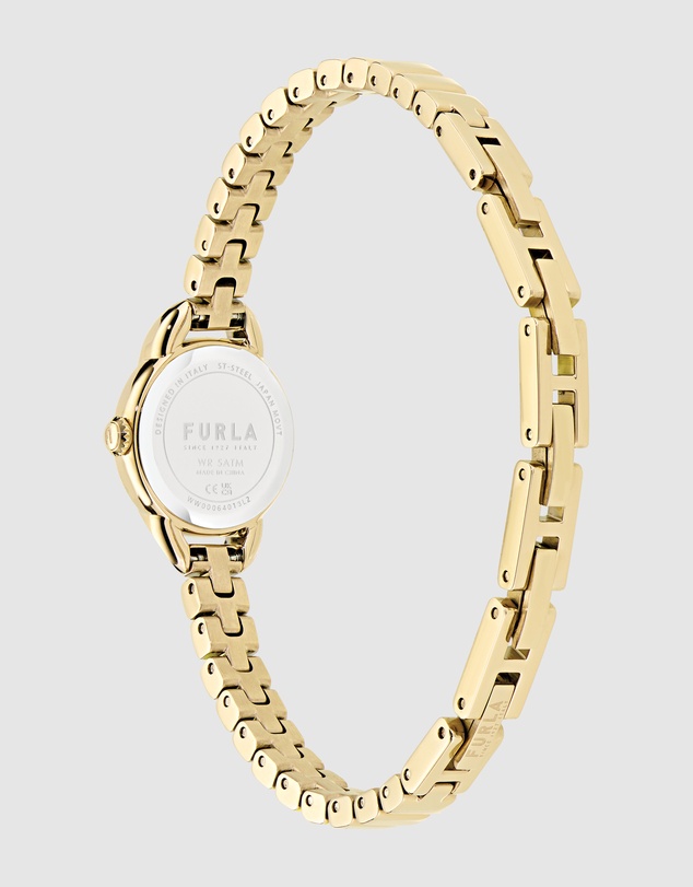 Furla - Furla Mini Shape 20mm Gold-Tone Stainless Steel Bracelet Watch