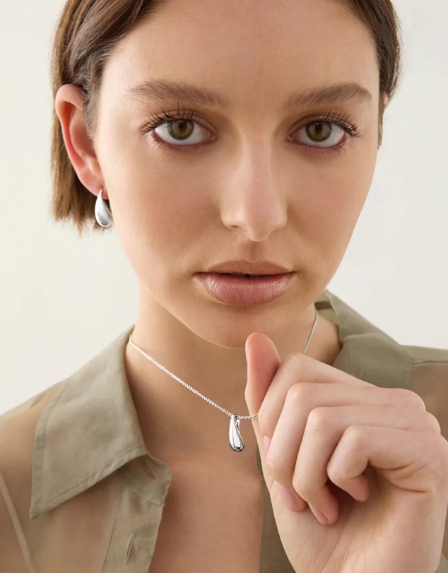 Najo - Eau Silver Earrings