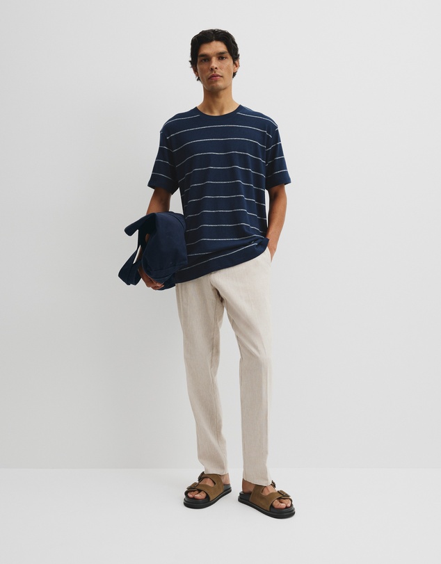 Country Road - Hemp Slub Stripet-shirt