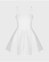 JUSTIN TONG - Ivory Linen Top