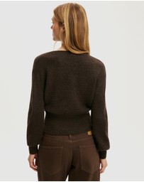Cotton On - Softest Luxe Mock Wrap Knit Top