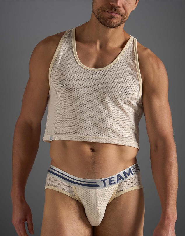 TEAMM8 - Racer Mesh Crop Singlet
