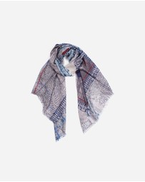 Ozwear Connection Uggs - Ugg 100% Australian Merino Wool Scarf Blue Grey