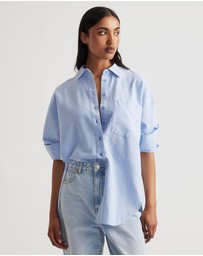 Decjuba - Heather Oxford Oversized Shirt