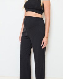 Soon Maternity - Pull-On Wide Leg Pants