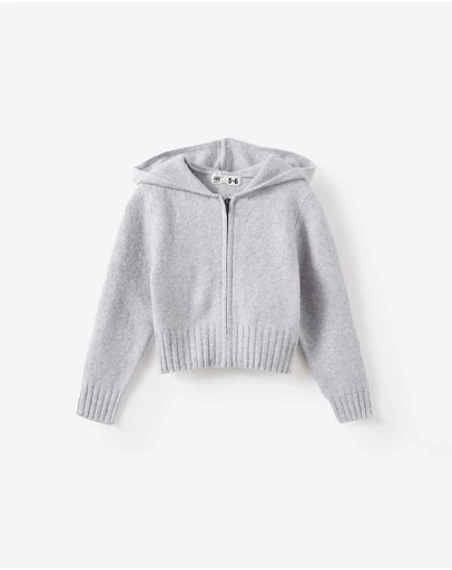 Cotton On Kids - Knitted Zip Through Hoodie