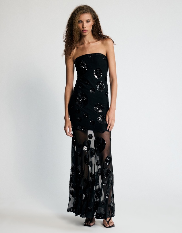 Lover - Alexis Strapless Sequin Maxi Dress