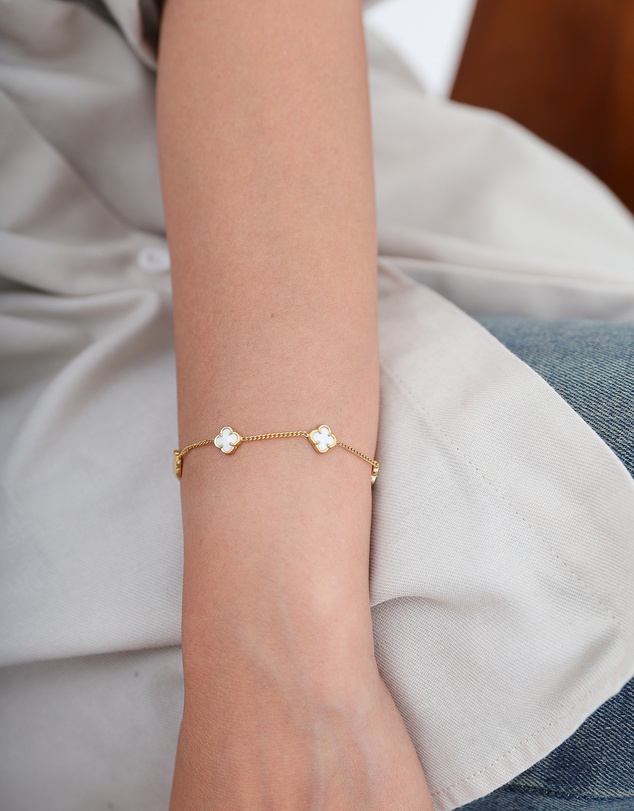 Elli Jewelry - Lucky Charm Bracelet in Gold-Plated 925 Silver