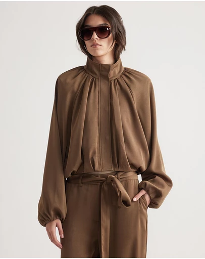Decjuba - Stella Satin Bubble Jacket