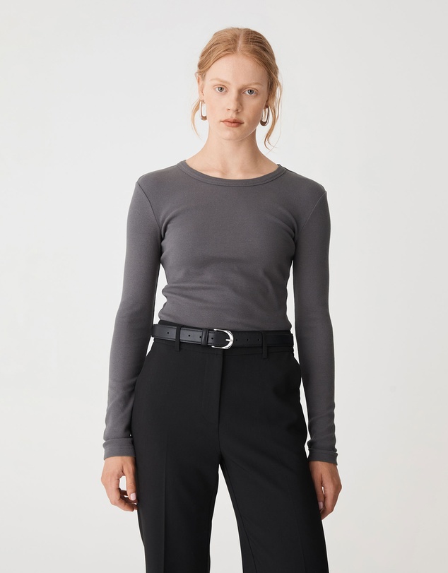 Forcast - Devon Long Sleeve Rib Tee