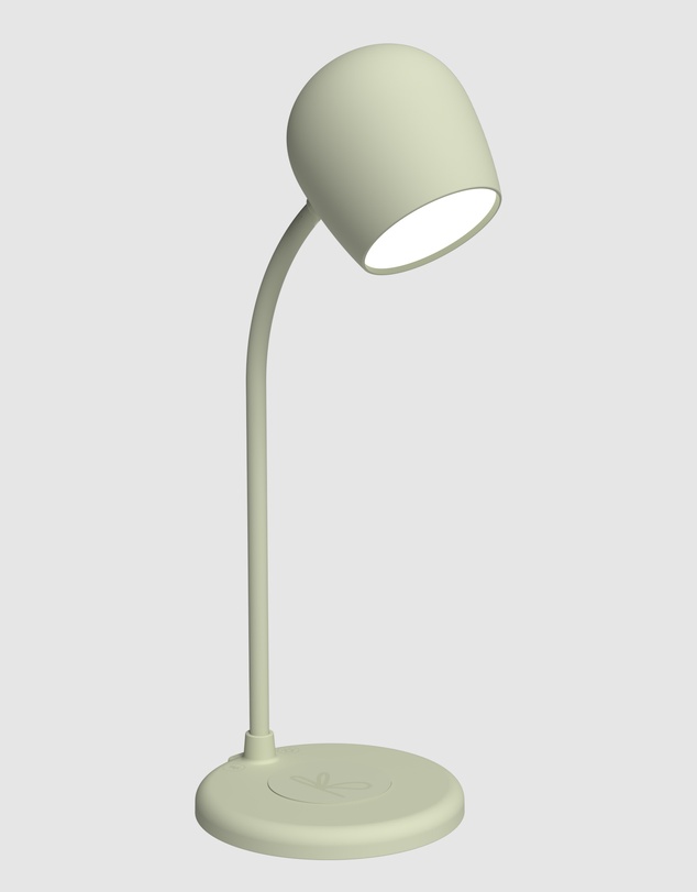 Kreafunk - Kreafunk Ellie Lamp W/ Qi Charger And Bluetooth Speaker - Dusty Olive