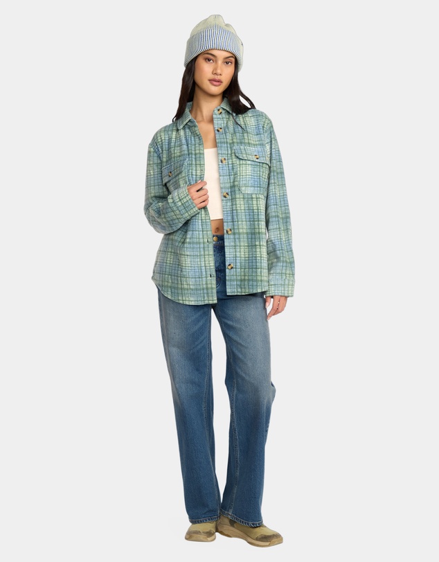 Billabong - Womens Forge Fleece Flannel Shirt