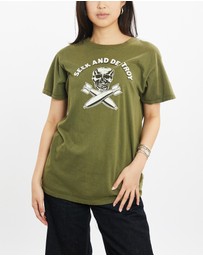 Vintage by The Real Deal - Pre Loved - Vintage 80s 'Seek And Destroy' Tee