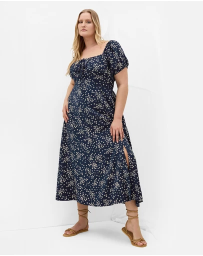 City Chic - Abbigail Print Lined Maxi Dress