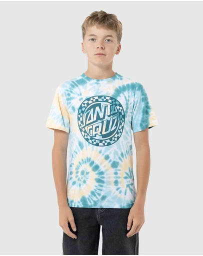 Santa Cruz - Malba Crash Dot Mono Front Tee - Teens