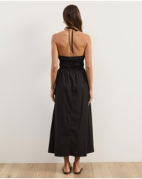 Atmos&Here - Georgia Cotton Poplin Halter Maxi Dress