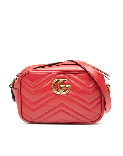 Pre-Loved by Azura Reborn - Pre-Loved Mini GG Marmont Matelasse Leather Crossbody