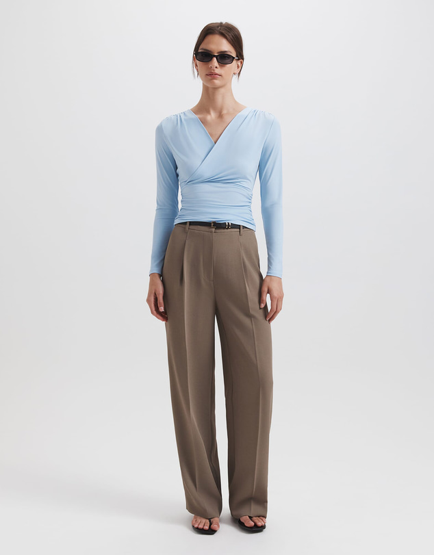 SABA - Serafina Wrap Long Sleeve Top