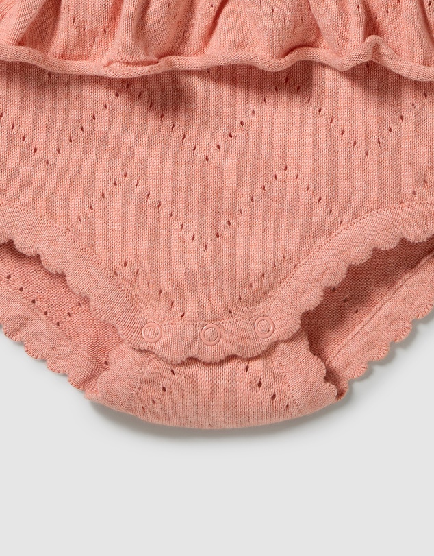 Wilson & Frenchy - Organic Knitted Pointelle Playsuit - Babies