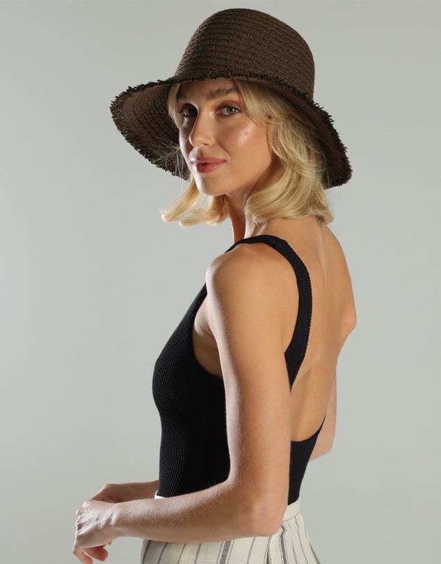 Morgan & Taylor - Elia Bucket Hat in Brown